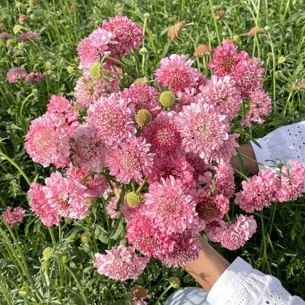 6 m² snittblomsrabatt – komplett plan för hela sommaren