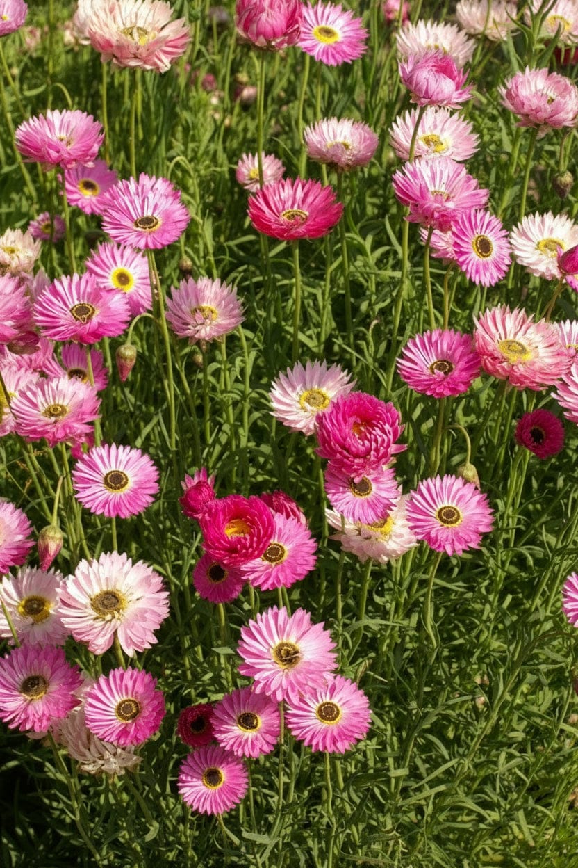 Brilliant Rose – Papperstunn rosacerise evighetsblomma med lång säsong Palettparadiset