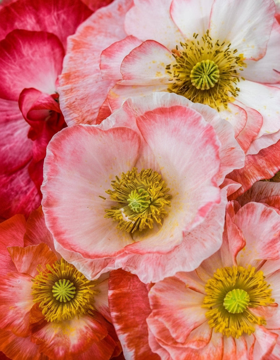 Falling in Love – Vallmo med dubbla blommor i romantiska toner Palettparadiset