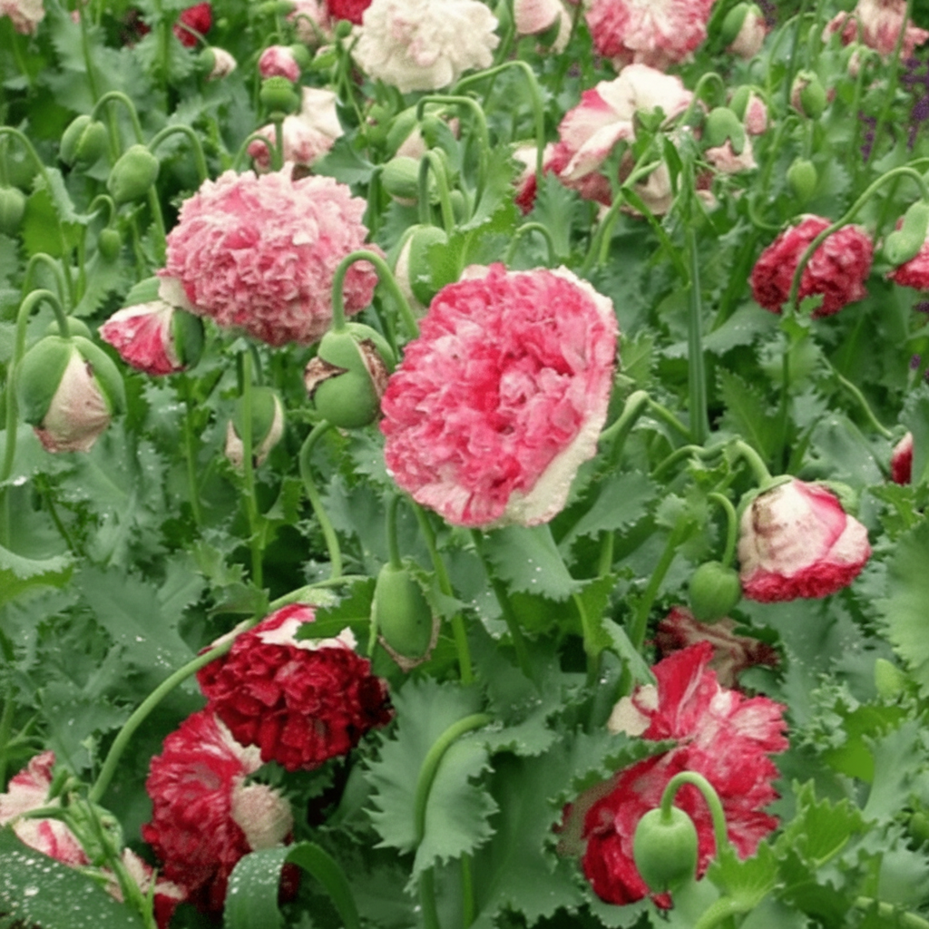 Flemish Antique – Pionvallmo i antika rosatoner Palettparadiset