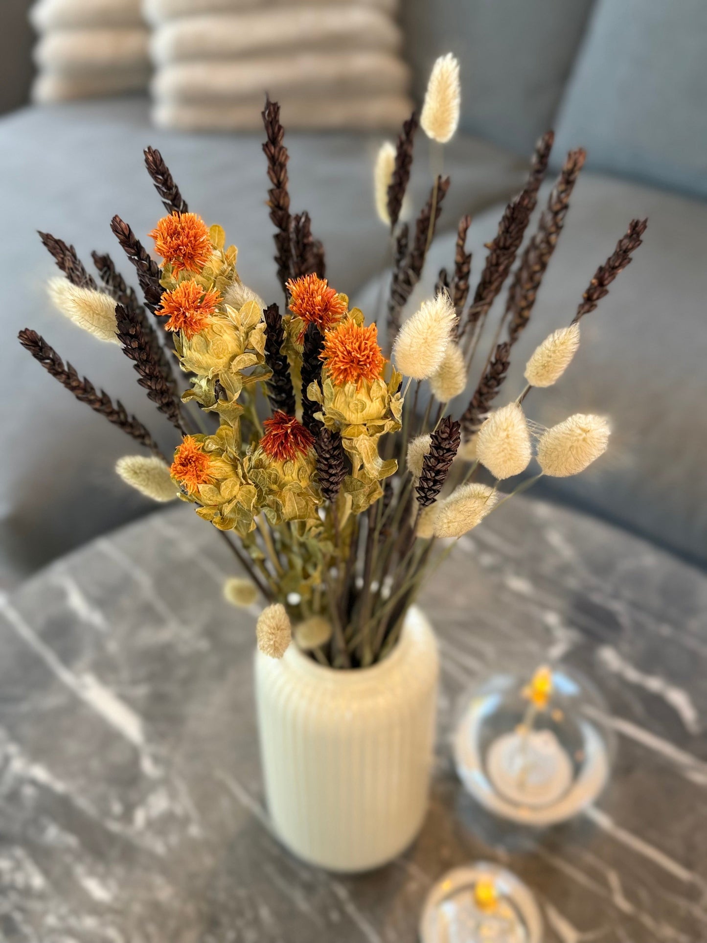 Glöd – Torkad bukett i varma, naturliga toner Palettparadiset