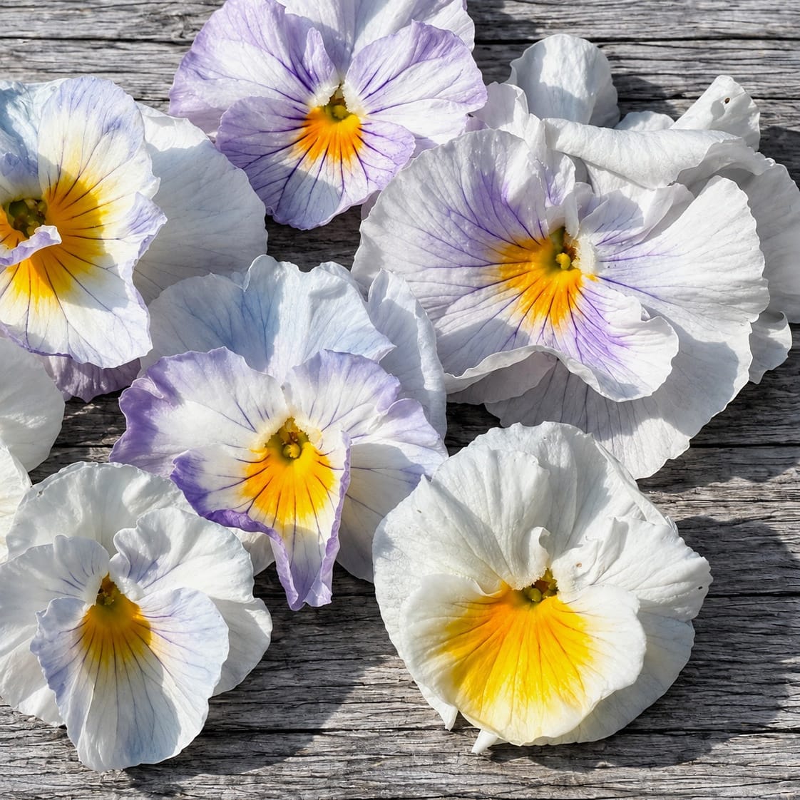 Pensé ‘Flamenco Soft Light Azure Limonette’ F1 – fyllda blommor i himmelsblått med citrongula ansikten