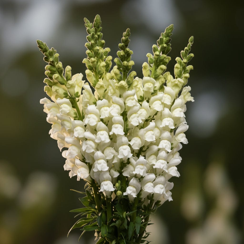 Potomac White – klassiskt vit lejongap för buketter & höjd i rabatten Palettparadiset