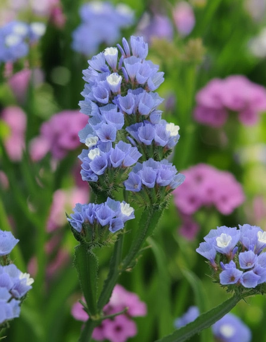 QIS Pale Blue – mjukt pastellblå risp för snitt och torkning Blomfröer Palettparadiset