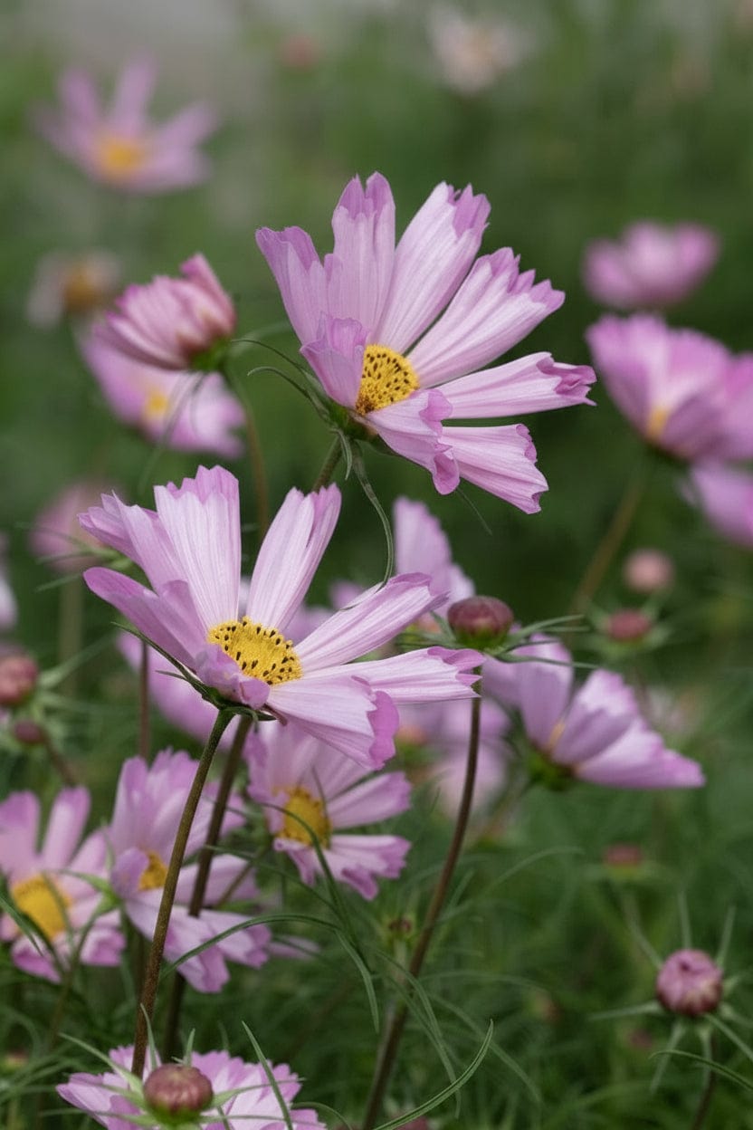 Rosenskära Pinwheel Pink – klarrosa stjärnblommor med modern silhuett Palettparadiset